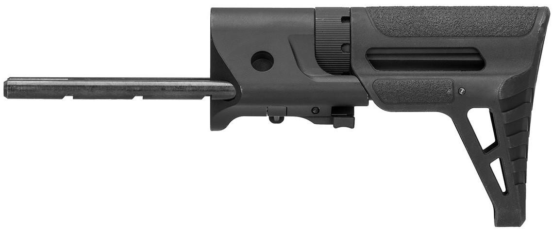 [ サバゲー / AIRSOFT ] AEG PDW STOCK Lancer Tactical M4 AEG Retractable PDW Stock, Black | Airsoft Station