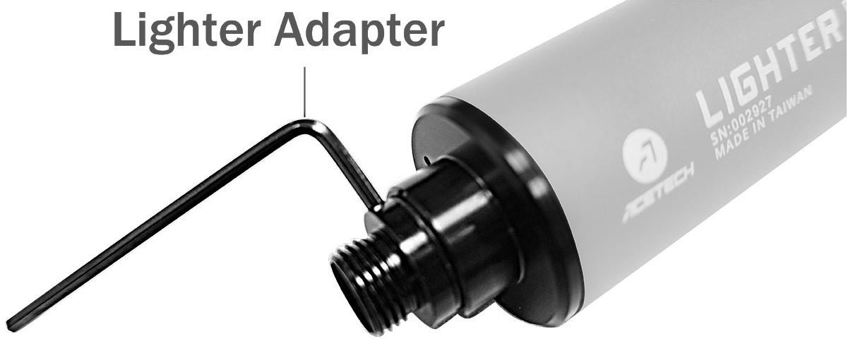 AceTech Lighter Adapter (M14- to M11+), Black | Airsoft Station