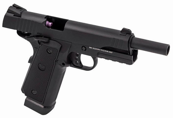 Raven Railed R14 Hi-Capa GBB Airsoft Pistol, Black | Airsoft Station