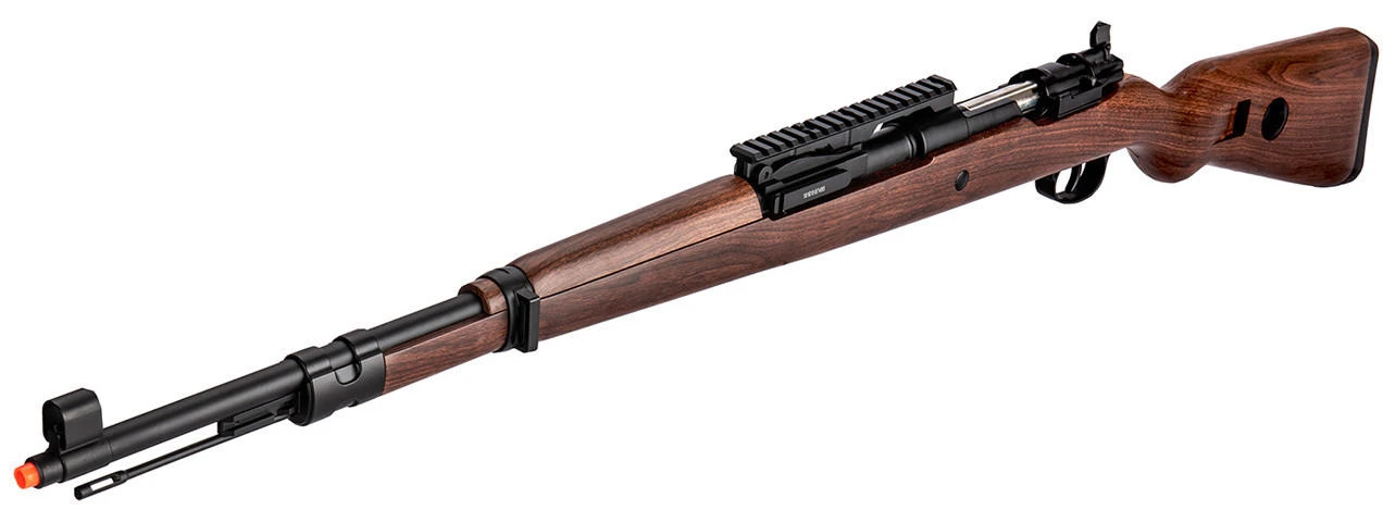Double Bell WWII Kar 98k Bolt Action Spring Airsoft Rifle, Faux