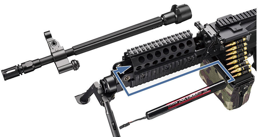 Tokyo Marui MK46 MOD.0 NGRS Weapon Airsoft Rifle, Black | Airsoft