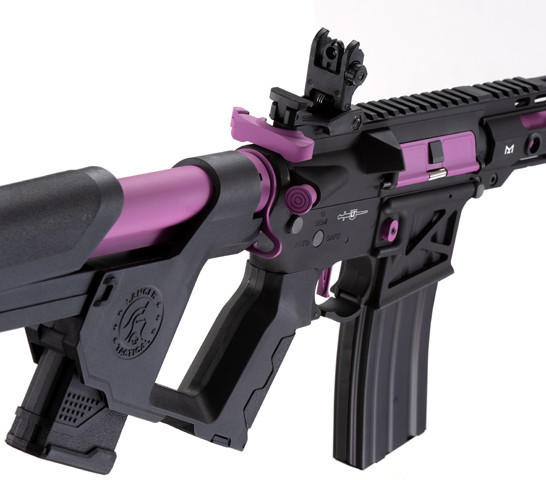 Lancer Tactical Low FPS Enforcer Blackbird Skeleton Airsoft AEG Rifle w