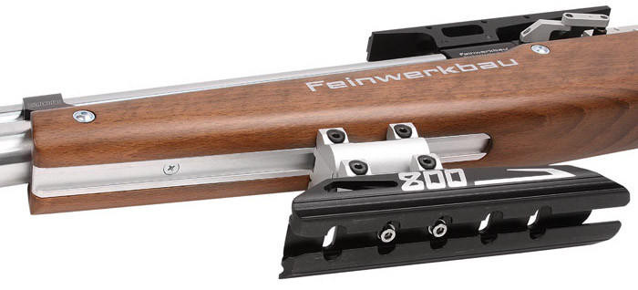 ライフル射撃 Feinwerkbau リアサイト 他3点 Feinwerkbau PCP .177 800 Basic Field Target Air Rifle, Wood