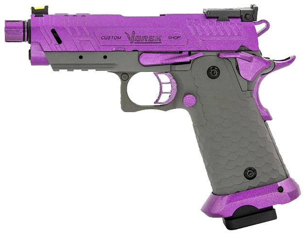 Vorsk CS Compact Vengeance 3.8 GBB Hi-Capa Airsoft Pistol, Purple