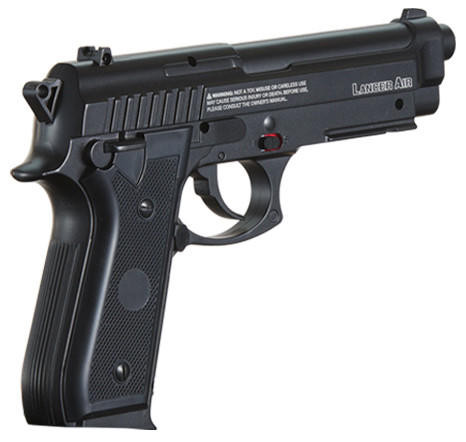 Lancer Air Saber X92 CO2 .177 Cal Full Metal Airgun Pistol, Black