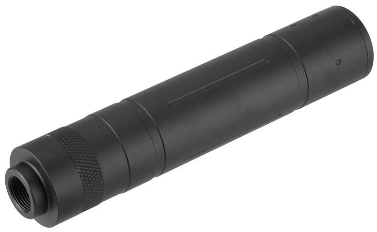 Combat LPstd ワンオフUSED Lancer Tactical 155mm Aluminum Slot-Cut Mock Suppressor, Black
