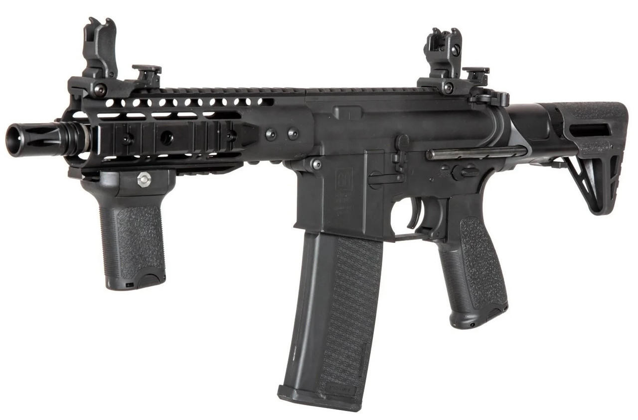 Specna Arms PDW EDGE Carbine M4 Airsoft AEG Rifle, Black | Airsoft