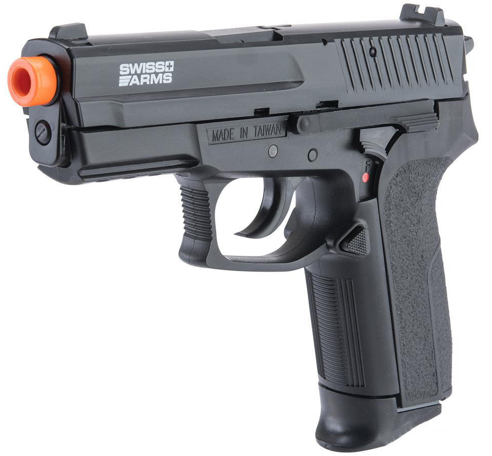 Swiss Arms SA2022 Airsoft Spring Pistol, Black | Airsoft Station