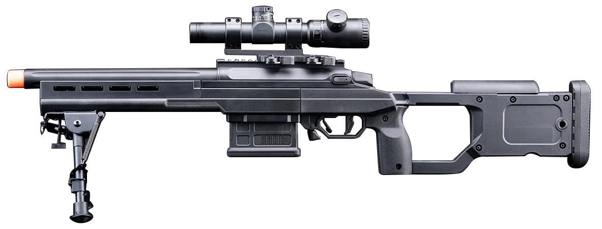 ＶジョィントNO:BJイカダ メバルT147R AIR SNIPER XE EMG Helios EV02 Compact Bolt Action Airsoft Sniper Rifle, Black