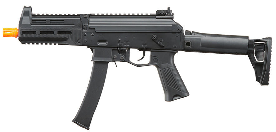 SMG 1077 リボルバー Lancer Tactical Full Metal PP20 EBB Airsoft SMG AEG Rifle, Black