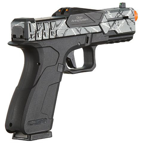 Poseidon CSI XG8 Gas Blow Back Aluminum Airsoft Pistol, Gray