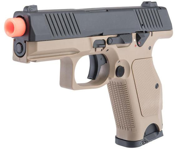 ツ*キ様 AIR SOFT GUN THUNDERBOLT S Kizuna Works KW-15K Gas Blowback Airsoft Pistol, Tan/Black