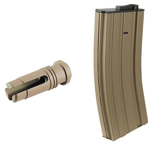 Lancer Tactical Gen 4 L119A2 M4/M16 Full Metal Airsoft AEG Rifle