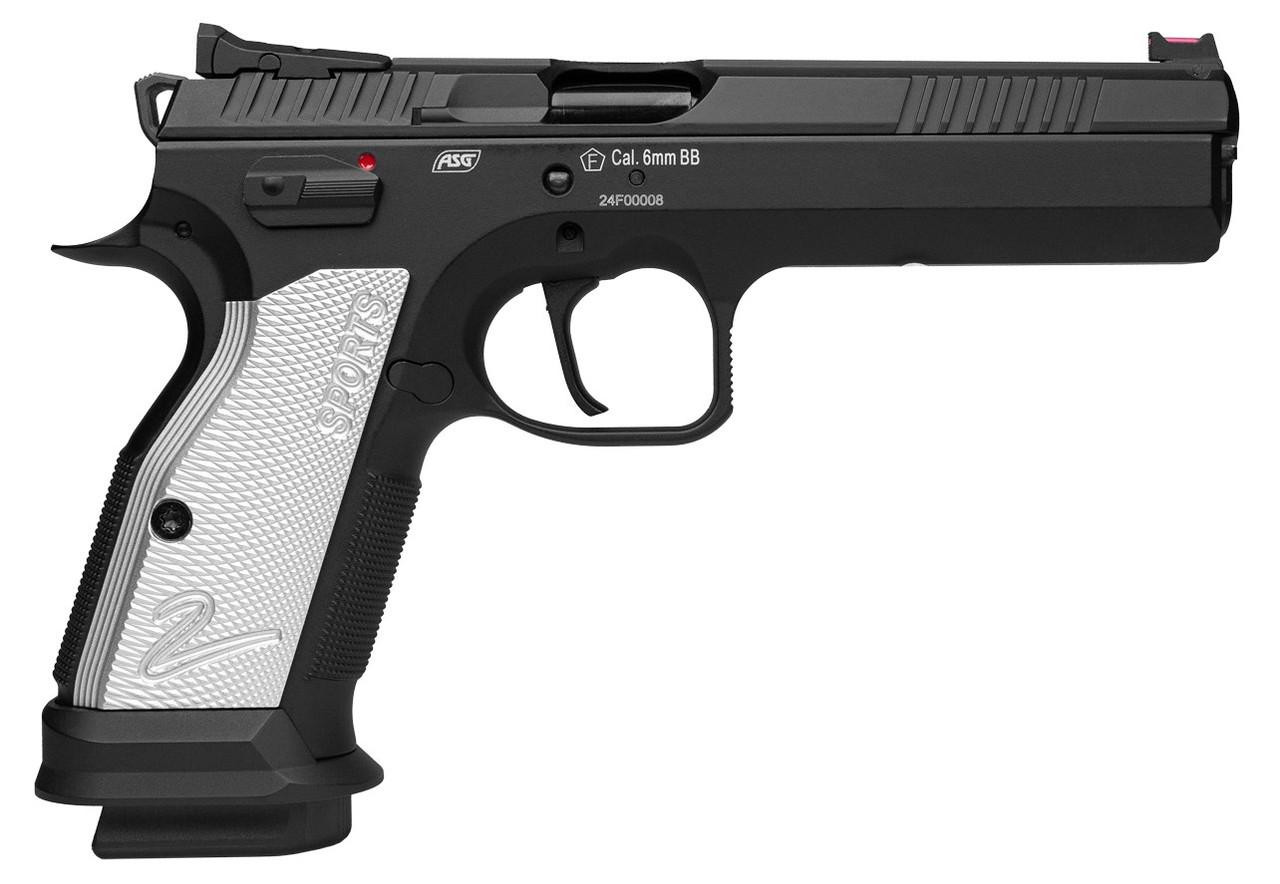 ASG CZ TS2 CO2 Blowback Airsoft Pistol, Black | Airsoft Station