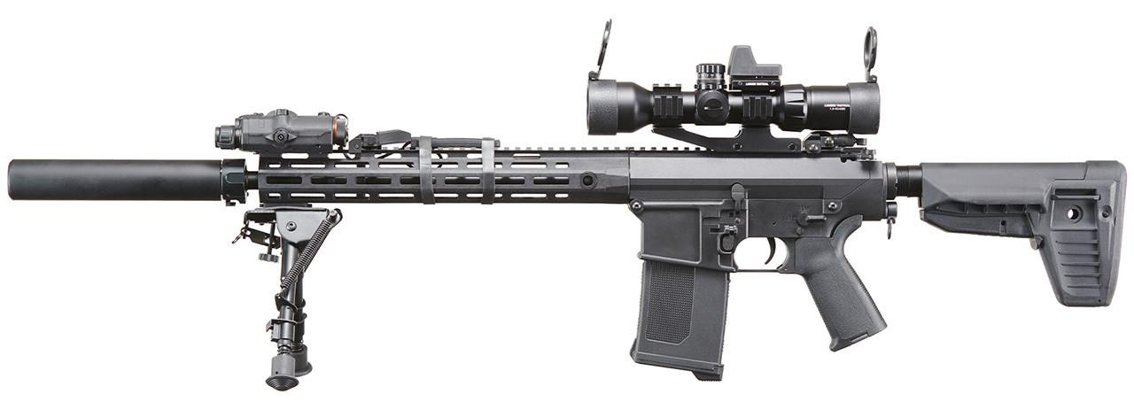 Custom Lancer Tactical Azrail Battle X SR25 AEG Airsoft Rifle