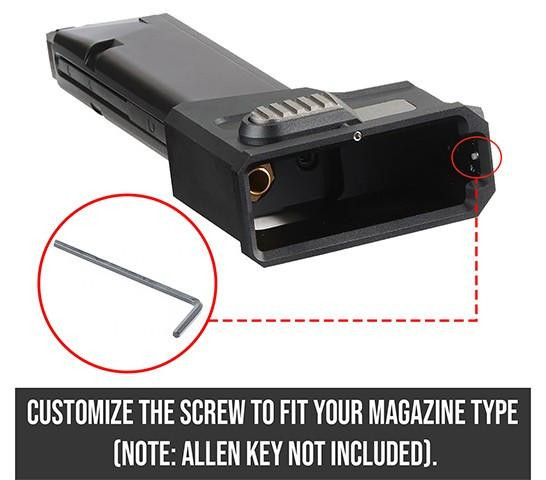 Lancer Tactical HPA Adapter For TM MWS M4 GBB Rifle, Black