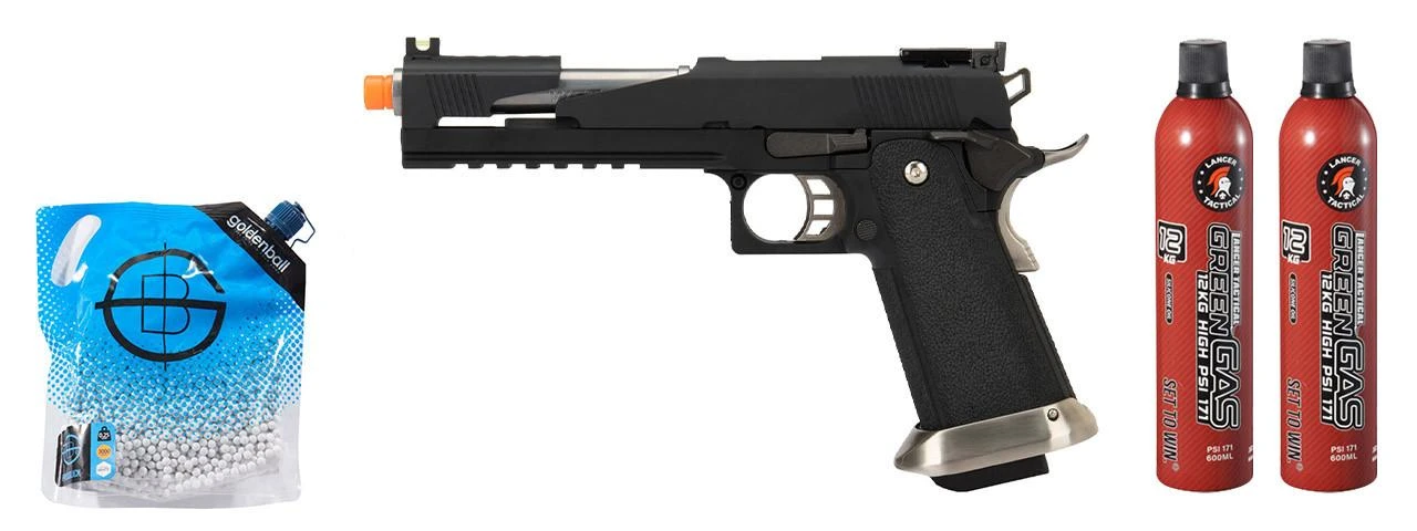 WE Tech 1911 Hi-Capa T-Rex Competition Gas Blowback Airsoft Pistol w ...