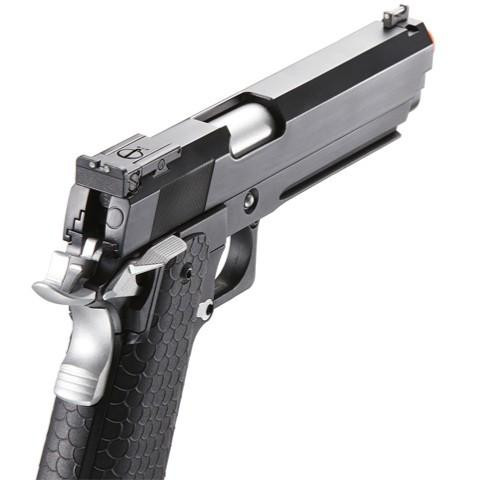 Double Bell Co2 Hi-Capa 5.1 GBB Airsoft Pistol, Black/Silver