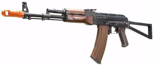 E&L AKS74N Platinum 2.0 ETU V3 AEG Airsoft Rifle, Black/Wood