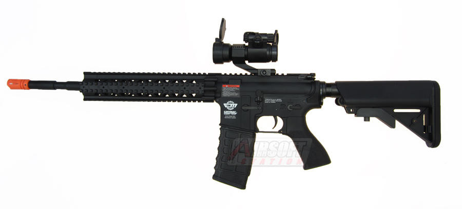 G&G Combat Machine CM16 R8-L AEG Airsoft Rifle, Black