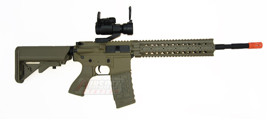 G&G Combat Machine CM16 R8-L AEG Airsoft Rifle, Desert Tan