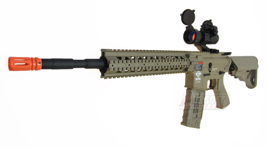 G&G Combat Machine CM16 R8-L AEG Airsoft Rifle, Desert Tan