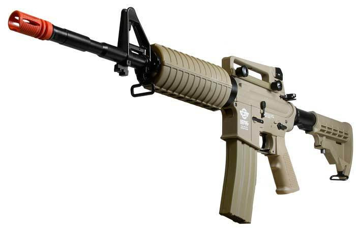 G&G Combat Machine R16 Carbine, Desert Tan M4 AEG Airsoft Rifle