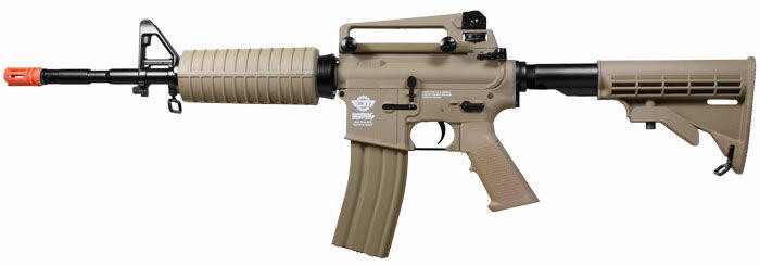 G&G Combat Machine R16 Carbine, Desert Tan M4 AEG Airsoft Rifle