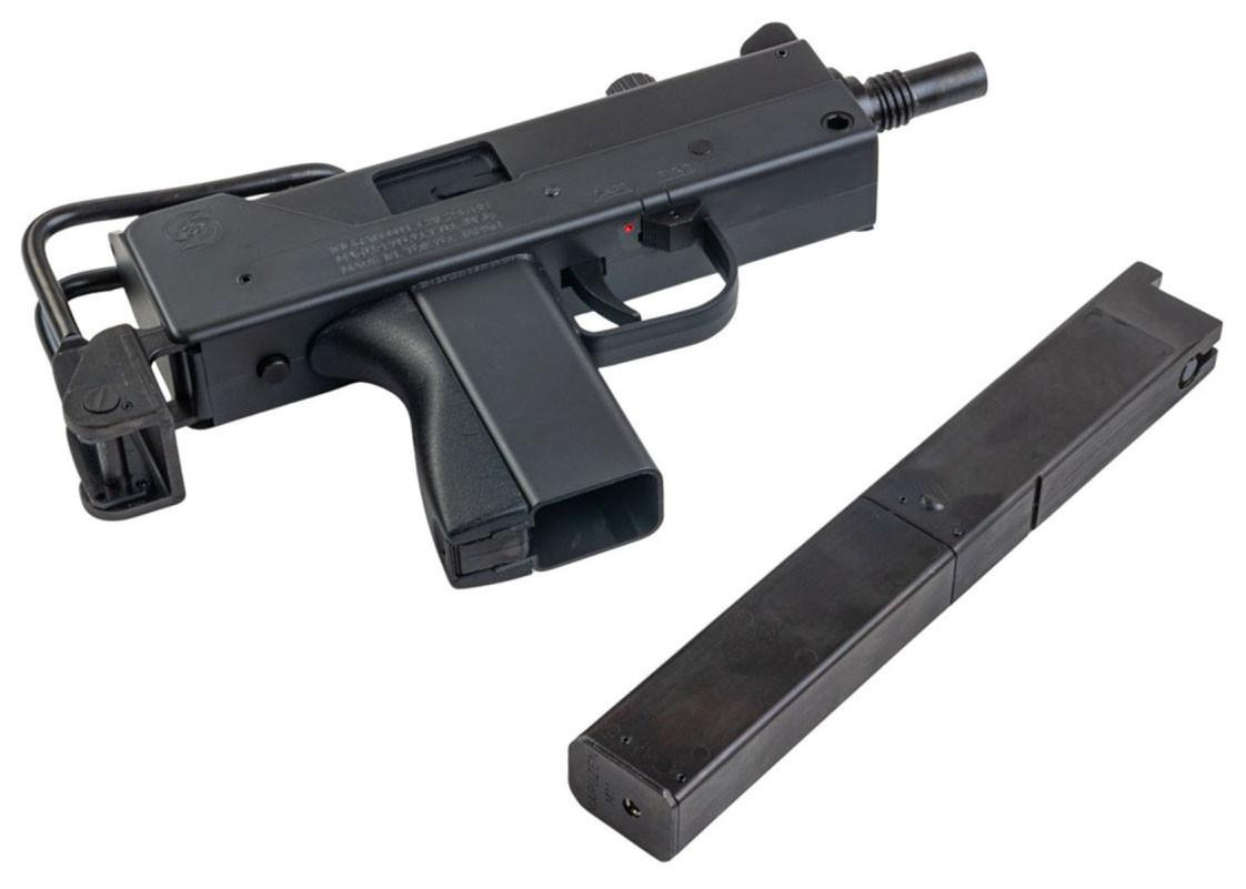 Maruzen Ingram M11 GBB Airsoft SMG w/ Suppressor, Black | Airsoft