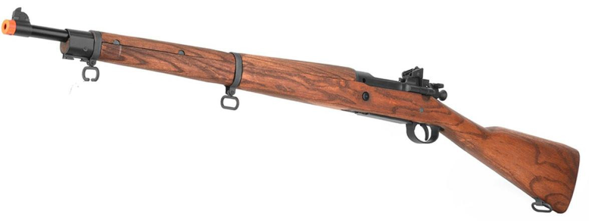 G&G GM1903 A3 WWII Green Gas Bolt Action Airsoft Rifle, Real Wood