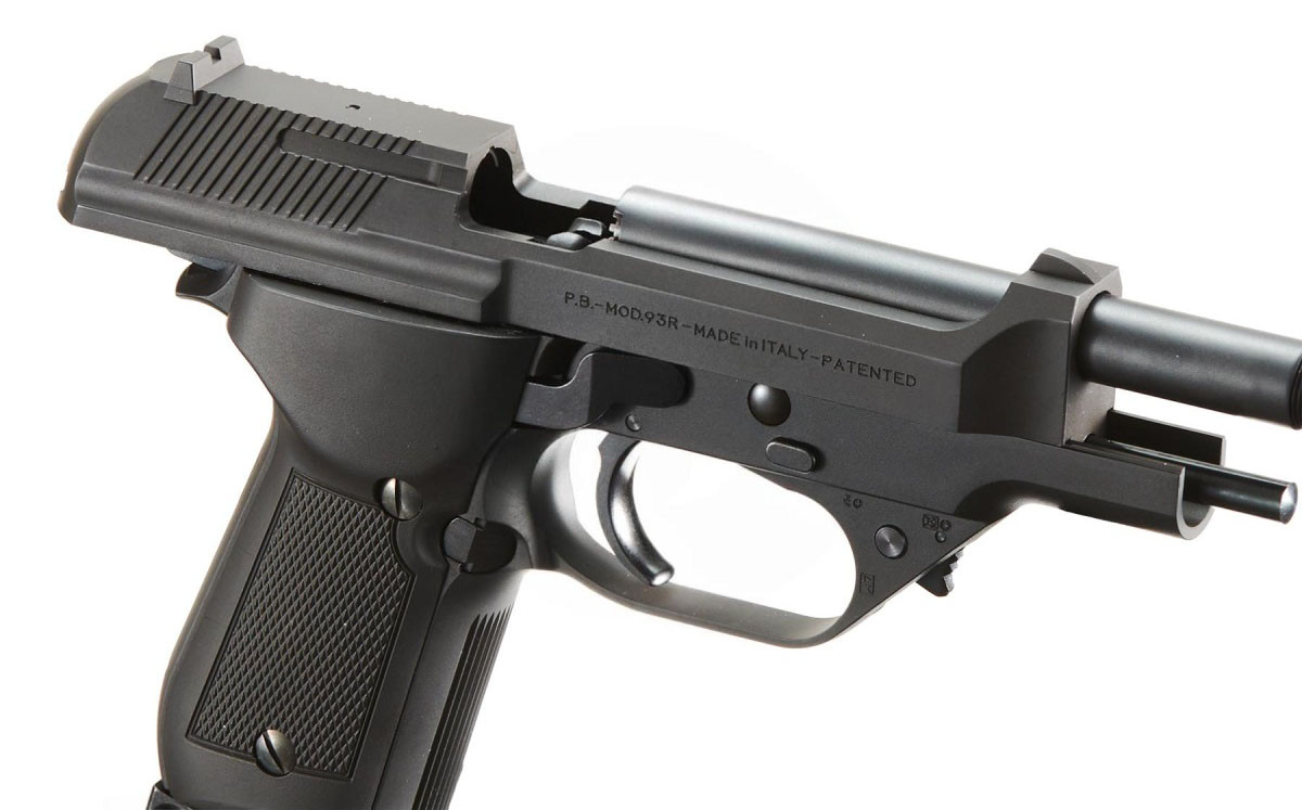 KSC M93R II Spartan System 7 GBB Airsoft Pistol, Black | Airsoft