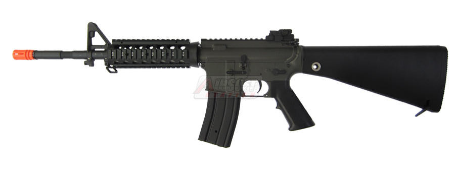 JG M16 RIS Full Metal Gearbox Airsoft Rifle, F6619 Airsoft Gun