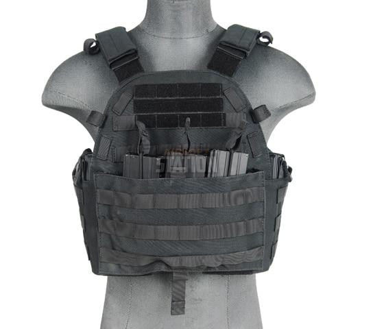 Lancer Tactical 6904 Plate Carrier w/ Mag Pouches, Black