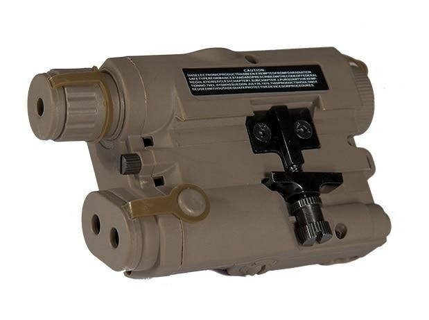 PEQ15 Battery Box w/ Built In Red Laser, Dark Earth