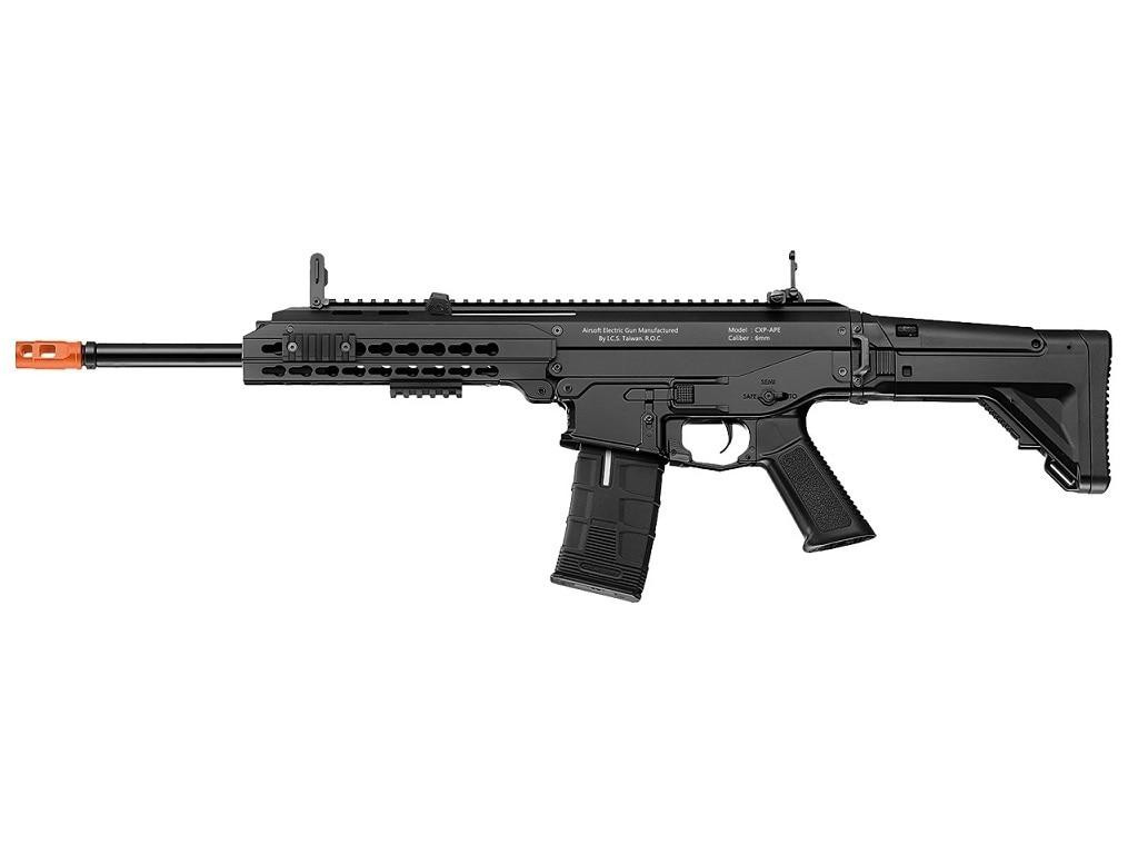 ACR エアーソフトガン ICS CXP-APE Keymod ACR Style Metal AEG Airsoft Rifle, Black