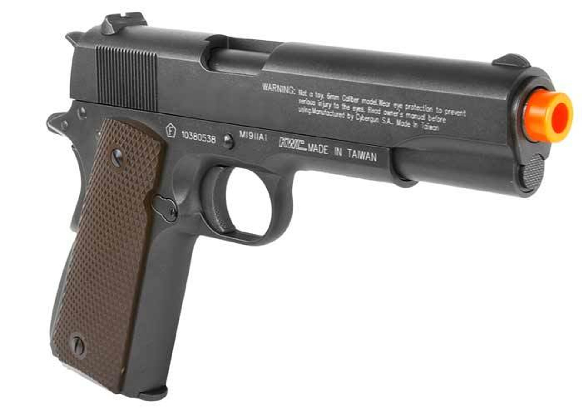 High Velocity Full Metal Colt 1911 CO2 Blowback Airsoft Pistol by KWC ...