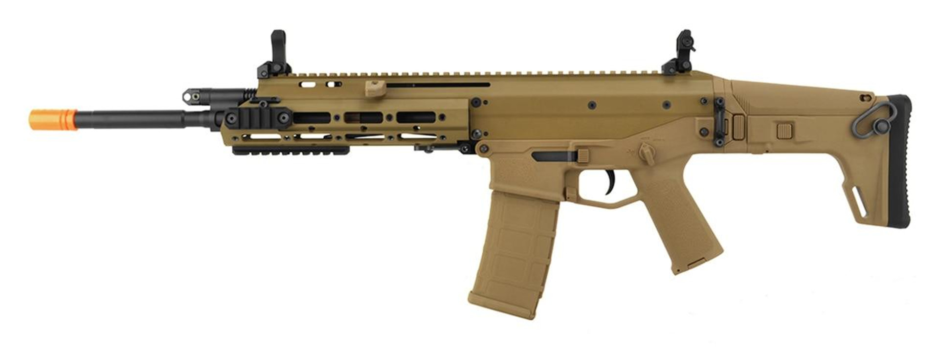 WE Tech MSK Open Bolt Gas Blowback Airsoft Rifle, Tan
