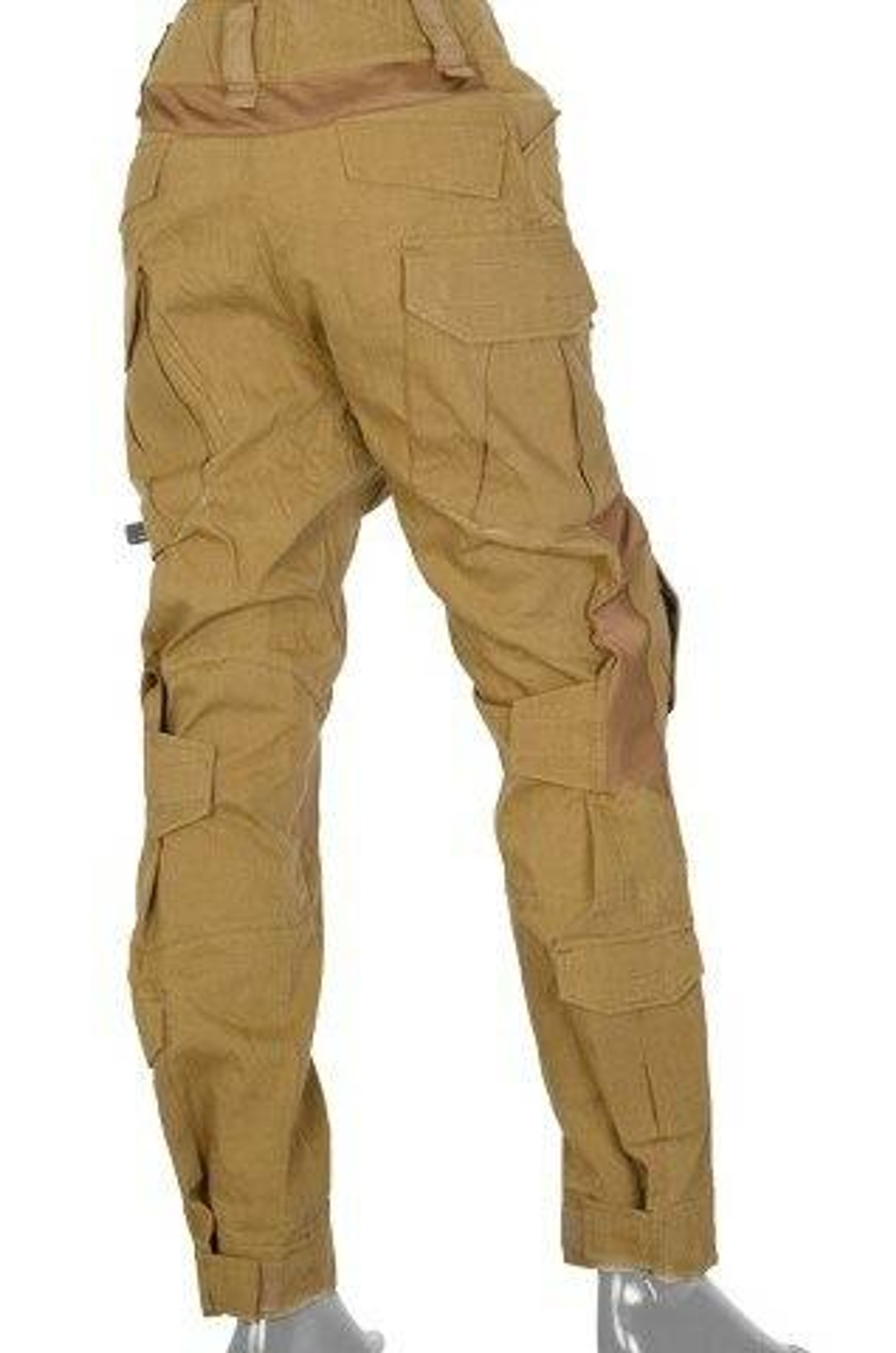 UK Arms Tactical Combat Uniform BDU Pants w/ Knee Pads, Coyote Brown