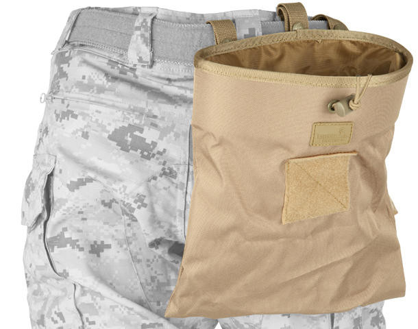 Lancer Tactical Large Foldable Airsoft Dump Pouch, Coyote Brown Airsoft Station