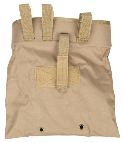 Lancer Tactical Large Foldable Airsoft Dump Pouch, Coyote Brown Airsoft Station