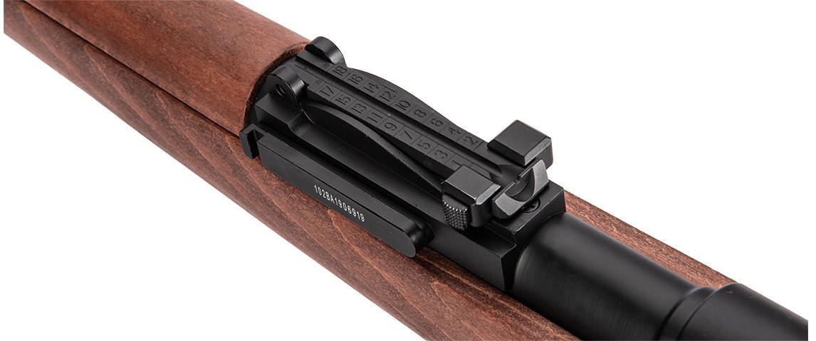 One Spring Action 2 Double Bell WWII Kar 98k Bolt Action Spring Airsoft Rifle, Faux Wood ...