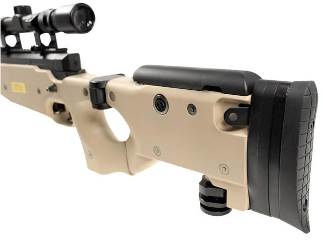 Well MB08 Bolt Action Airsoft Sniper Rifle w/ Scope & Bipod