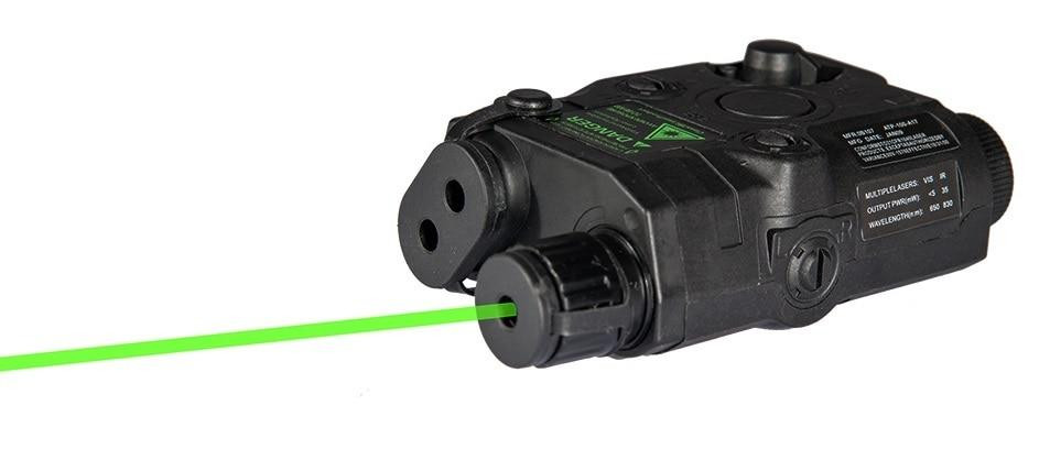 PEQ15 Battery Box w/ Built In Green Laser, Black