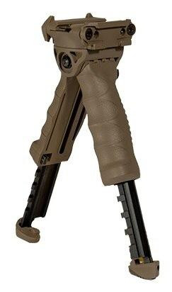 Vertical Airsoft Ergonomic Bipod/Foregrip, Dark Earth (AC408T)
