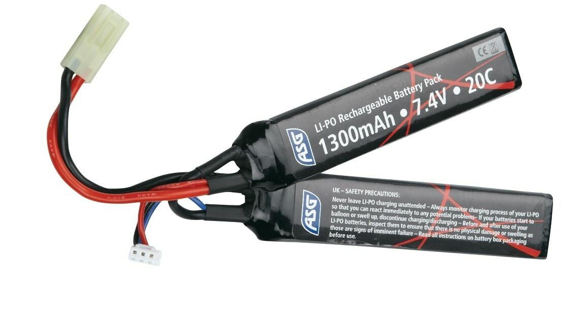 ASG 7.4v 1300mAh LiPO Battery