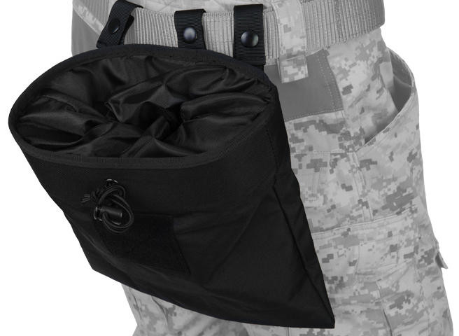 Lancer Tactical 341BN Nylon Large Foldable Dump Pouch, Black Airsoft Station