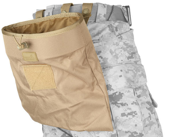 Lancer Tactical Large Foldable Airsoft Dump Pouch, Coyote Brown Airsoft Station