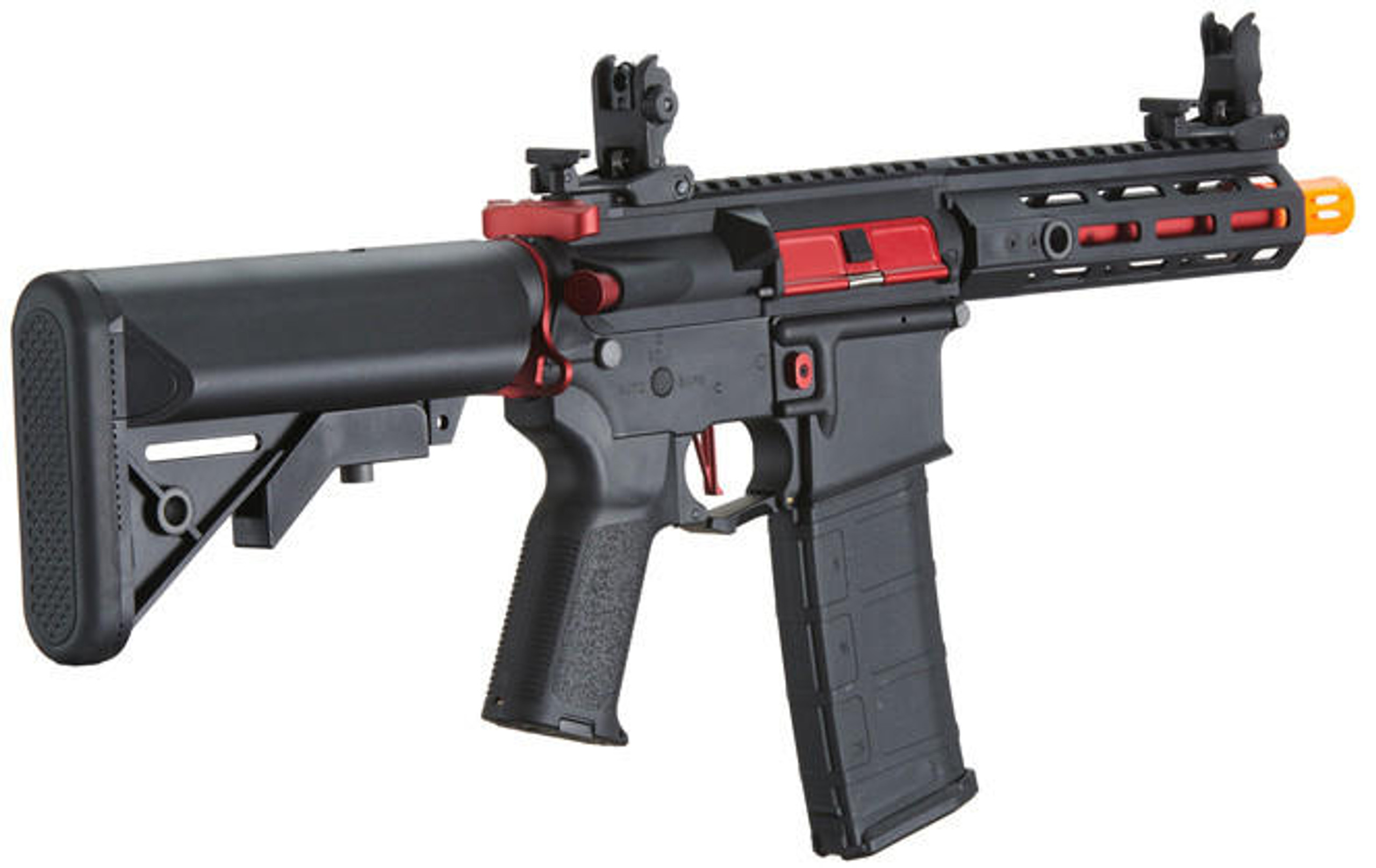 Is Lancer Tactical A Good Airsoft Brand Lancer Tactical Gen 2 Hellion M-LOK 7" Airsoft M4 AEG Rifle, Black/Red