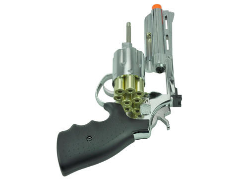 HFC HG-132 4" Barrel Gas Revolver, Silver Airsoft Pistol