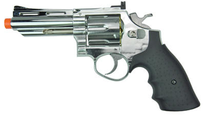 HFC HG-132 4" Barrel Gas Revolver, Silver Airsoft Pistol